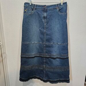 Y2K Louie by Anthropologie Denim Skirt Women's Size 16
